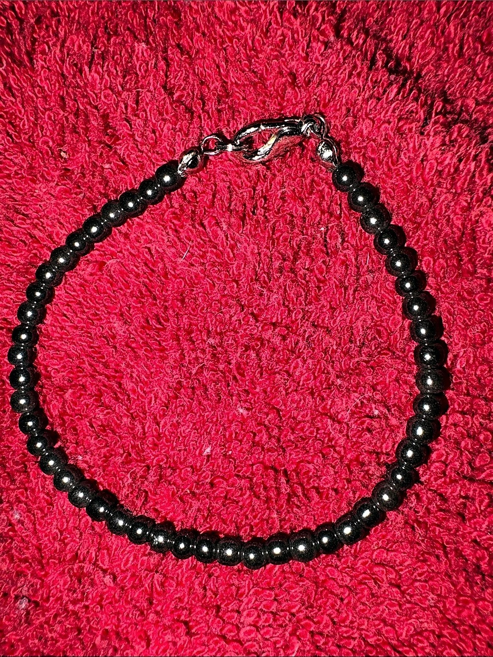 NWOT Black Pearl Beaded Bracelet